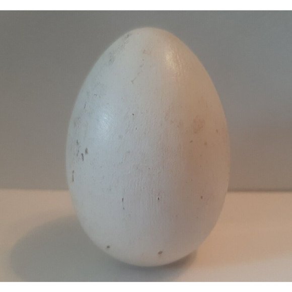 Pink Rose Hand Painted Wooden Easter Egg Decor Shabby Style Cottage Core - Picture 4 of 9